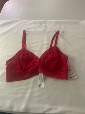 State of Day Red Lace Bralette - X-Small